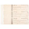 Image 1 : Sheet of 3 Unused 109th NY Regiment Sutler Bank Check Forms
