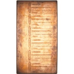 c 1830 Copper Engraved Printing Plate. Farmers and Mechanics Bank Complete Sheet