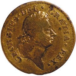 Rare 1723 Rosa Americana Halfpenny. Uncrowned Rose Type. Breen 136