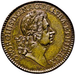Choice Uncirculated 1723 Rosa Americana Twopence. Martin 3-D. Whitman-1334.