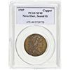 Image 3 : 1787 Nova Eborac Copper. Seated Figure Facing Right. PCGS EF-40