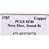 Image 5 : 1787 Nova Eborac Copper. Seated Figure Facing Right. PCGS EF-40