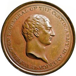 (1778) George Washington Voltaire Medal. Baker-78B. Betts-544. Gem Mint State