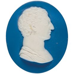 c. 1777 George Washington Medallion Roman Portrait Plaque. Wedgewood and Bentley