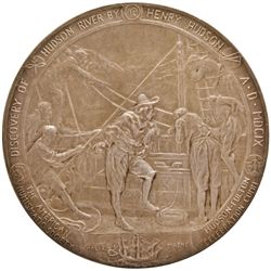 Largest Version 1909 Hudson-Fulton Celebration Silver Medal and Case