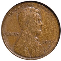 Popular 1909-S VDB Lincoln Cent ANACS Fine-12