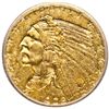Image 1 : 1908 Indian Head $2.50 Gold Quarter Eagle, ICG graded Mint State-63
