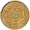Image 2 : 1855 Indian Princess Head $3.00 Gold. PCGS graded Extremely Fine-40