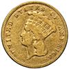 Image 1 : Popular 1874 Indian Princess Head Three Dollars Gold