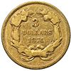 Image 2 : Popular 1874 Indian Princess Head Three Dollars Gold