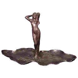 ART NOUVEAU TRAY WITH FEMALE FIGURE