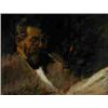 Image 1 : ADOLF J. ALEX (ADOLF JELINEK) 1890 Strmilov u Jindrichova Hradce - 1957 Portrait of a Reading Man wi