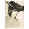 Image 1 : TAVIK FRANTISEK SIMON 1877 Zeleznice u Jicina - 1942 Prague Lady in a Hat