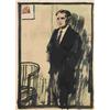 Image 1 : TAVIK FRANTISEK SIMON 1877 Zeleznice u Jicina - 1942 Prague Sketch for a Male portrait