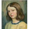 Image 1 : TAVIK FRANTISEK SIMON 1877 Zeleznice u Jicina - 1942 Prague Portrait of a Girl