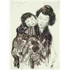 Image 1 : TAVIK FRANTISEK SIMON 1877 Zeleznice u Jicina - 1942 Prague Japanese Women with Child