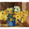 Image 1 : VACLAV ?PALA 1895 Zlutice (Novy Bydzov) - 1946 Prague Yellow Flowers in a Blue Jug