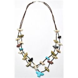 Navajo Multi-Stone Fetish Necklace