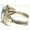 Image 3 : Navajo Spider Web Kingman Turquoise Sterling Silver Cuff Bracelet - Mary Ann Spencer