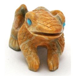 Zuni Picasso Marble Frog Fetish