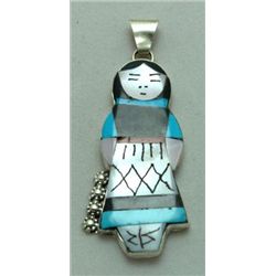 Zuni Multi-Stone Female Pendant