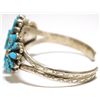 Image 3 : Old Pawn Zuni Sleeping Beauty Turquoise Sterling Silver Cuff Bracelet - Robert Eustace