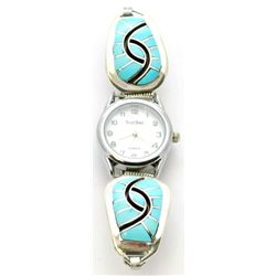 Zuni Turquoise Women's Watch - Amy Quandelacy