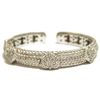Image 1 : Non-Native Pawn Sterling Silver & Cubic Zirconia Hearts Cuff Bracelet - Judith Ripka