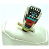 Image 2 : Navajo Multi-Stone Night Sky Men's Ring - Erwin Tsosie