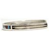 Image 3 : Zuni Multi-Stone Inlay Sterling Silver Cuff Bracelet - Charlotte Dishta