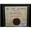 Canada - 1 Cent - 1934 - Red& Brown - ICCS - MS-63