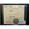 Image 1 : Canada - 5 Cents - 1885 - S5 - ICCS - VF-20
