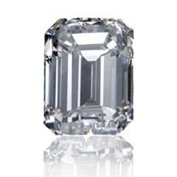 EGL CERT. EMERALD DIAMOND 0.90 CTW D/SI2