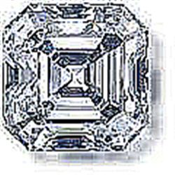 EGL CERT 0.9 CTW ASSCHER CUT DIAMOND H/VS1
