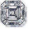 Image 1 : EGL CERT 0.9 CTW ASSCHER CUT DIAMOND H/VS1