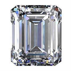 EGL CERT 0.51 CTW EMERALD DIAMOND G/SI1