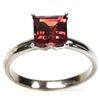 Image 1 : 1.75 ctw Princess Cut Tourmaline Ring 14kt White Gold
