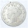 Image 1 : 1884 LIBERTY HEAD "V" NICKEL RED BOOK VALUE IS $25.00+ *RARE EARLY KEY DATE NICKEL*!!