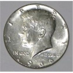 1966 SILVER KENNEDY HALF DOLLAR *NICE MS HIGH GRADE EARLY SILVER HALF DOLLAR-BAG MARKS*!!