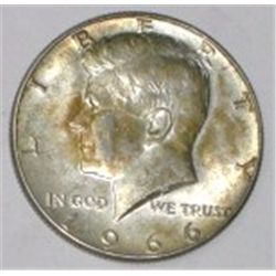 1966 SILVER KENNEDY HALF DOLLAR *NICE EARLY SILVER HALF DOLLAR*!! HALF DOLLAR CAME OUT OF SAFE BOX!!