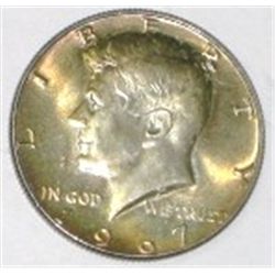 1967 SILVER KENNEDY HALF DOLLAR *NICE MS HIGH GRADE-TONED EARLY SILVER HALF DOLLAR*!!