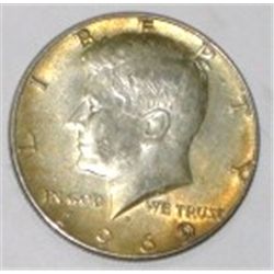 1969-D SILVER KENNEDY HALF DOLLAR *NICE EARLY SILVER HALF DOLLAR*!! HALF DOLLAR CAME OUT OF SAFE BOX
