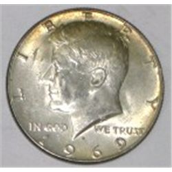 1969-D SILVER KENNEDY HALF DOLLAR *NICE EARLY SILVER HALF DOLLAR*!! HALF DOLLAR CAME OUT OF SAFE BOX
