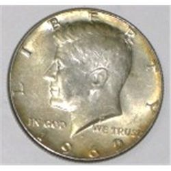 1969-D SILVER KENNEDY HALF DOLLAR *NICE TONED EARLY SILVER HALF DOLLAR*!!