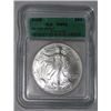 Image 1 : 2005 SILVER EAGLE 1oz *CERTIFIED BY ICG MS-69*!! SILVER EAGLE CAME OUT OF SAFE BOX!!