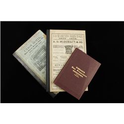 Lot of 3 city directories including a  hardcover Bean’s History and Directory of  Nevada County, Cal