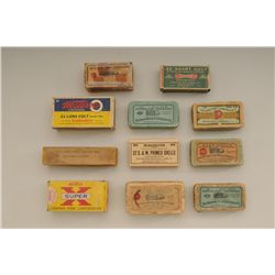 Lot of 10 boxes of collector ammo, mostly  partials, several full, including Winchester,  Western, R