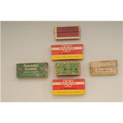 Lot of 6 boxes of collector ammo including 3  full boxes of .33 Win., 2 by Winchester, 1 by  Remingt