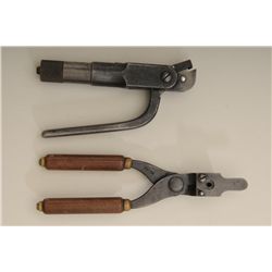 Winchester loading tool for a .38-55 caliber  cartridge and matching Winchester .38-55  caliber sing