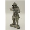 Image 1 : Bronze statue of a Shogun warrior, approx.  19” in height with great detail and nice  patina, in our